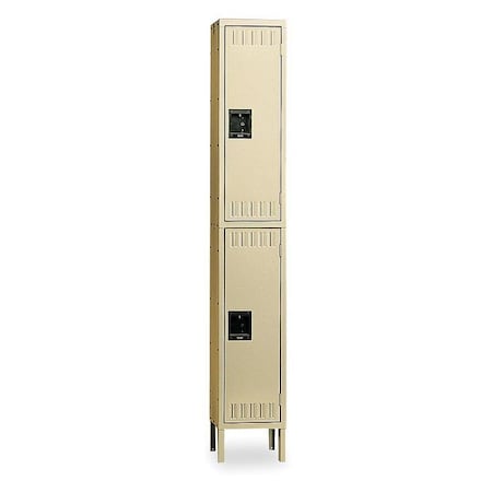 Wardrobe Locker, 12 in W, 18 in D, 78 in H, (1) Wide, (2) Tier, Sand MPN:DTS-121836-1SAND