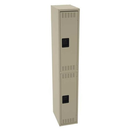 Wardrobe Locker, 12 in W, 18 in D, 72 in H, (1) Wide, (2) Tier, Sand MPN:DTS-121836-ASD