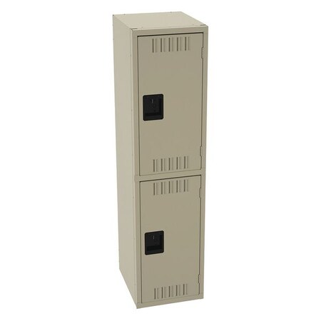 Wardrobe Locker, 36 in W, 18 in D, 60 in H, (1) Wide, (2) Tier, Sand MPN:DTS-151830-ASD