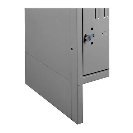 End Lckr Base, End, Medium Gray, 6