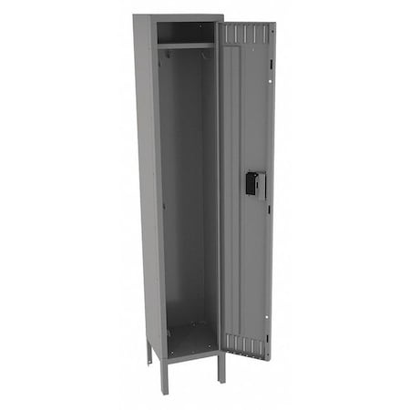 Wardrobe Locker, 12 in W, 12 in D, 66 in H, (1) Tier, (1) Wide, Gray MPN:STK-121260-1 MED GR