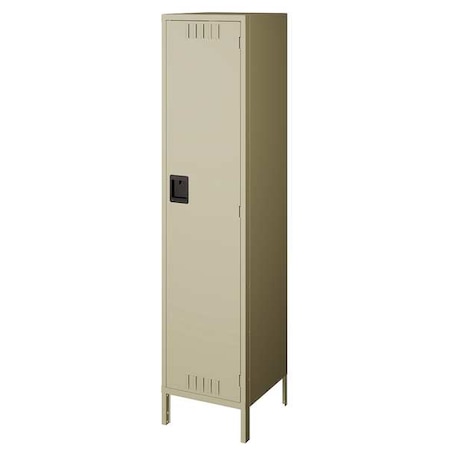 Wardrobe Locker, 12 in W, 15 in D, 78 in H, (1) Tier, (1) Wide, Sand MPN:STK-121572-1SD
