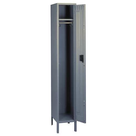 Wardrobe Locker, 12 in W, 18 in D, 66 in H, (1) Tier, (1) Wide, Gray MPN:STK-121860-1 MED GR