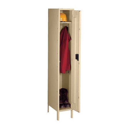 Wardrobe Locker, 12 in W, 18 in D, 66 in H, (1) Tier, (1) Wide, Sand MPN:STK-121860-1 SD