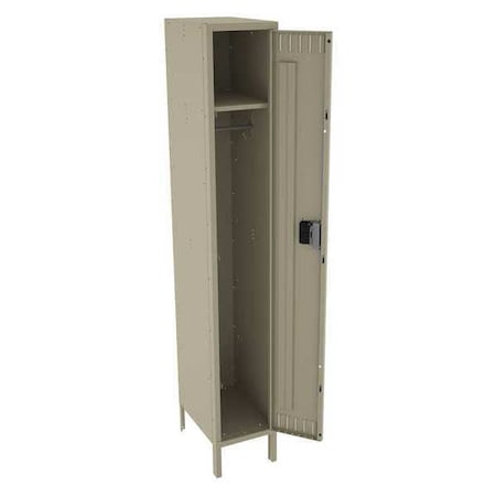 Wardrobe Locker, 12 in W, 18 in D, 78 in H, (1) Tier, (1) Wide, Sand MPN:STK-121872-1SD