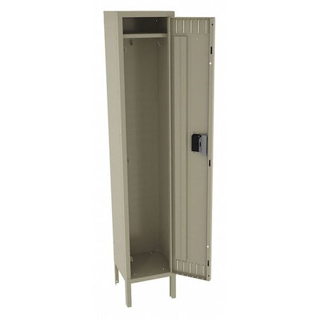 Wardrobe Locker, 12 in W, 15 in D, 66 in H, (1) Tier, (1) Wide, Sand MPN:STS-121560-1SD