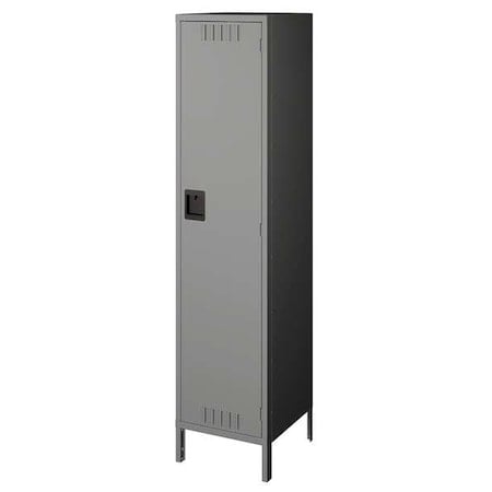 Wardrobe Locker, 12 in W, 15 in D, 78 in H, (1) Tier, (1) Wide, Gray MPN:STS-121572-1MG