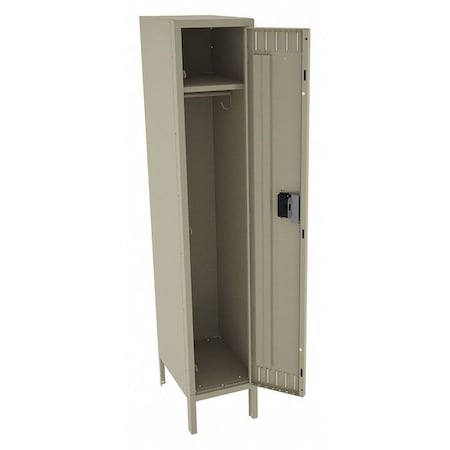 Wardrobe Locker, 12 in W, 18 in D, 66 in H, (1) Tier, (1) Wide, Sand MPN:STS-121860-1SD