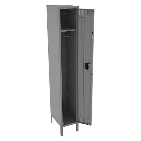 Wardrobe Locker, 12 in W, 18 in D, 78 in H, (1) Tier, (1) Wide, Gray MPN:STS-121872-1MG