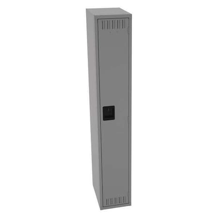 Wardrobe Locker, 12 in W, 18 in D, 72 in H, (1) Tier, (1) Wide, Medium Gray MPN:STS-121872-AMG