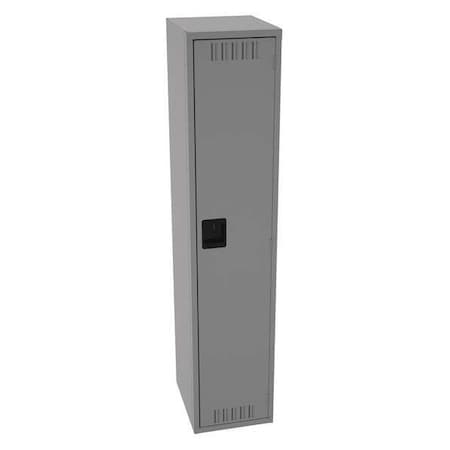 Wardrobe Locker, 15 in W, 18 in D, 72 in H, (1) Tier, (1) Wide, Medium Gray MPN:STS-151872-AMG