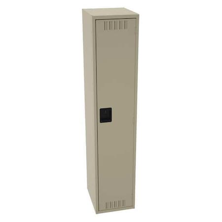 Wardrobe Locker, 15 in W, 18 in D, 72 in H, (1) Tier, (1) Wide, Sand MPN:STS-151872-ASD