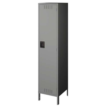 Wardrobe Locker, 18 in W, 18 in D, 78 in H, (1) Tier, (1) Wide, Gray MPN:STS-181872-1MG