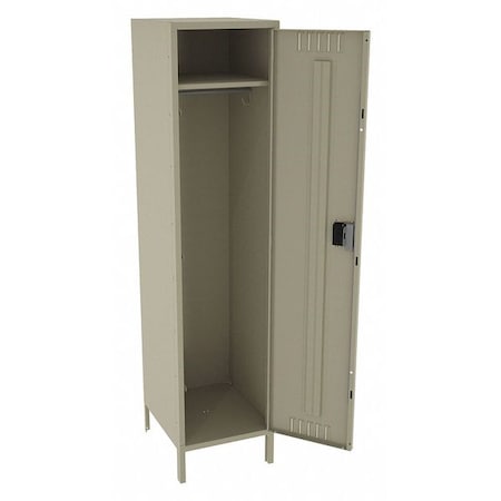 Wardrobe Locker, 18 in W, 21 in D, 78 in H, (1) Tier, (1) Wide, Sand MPN:STS-182172-1SD