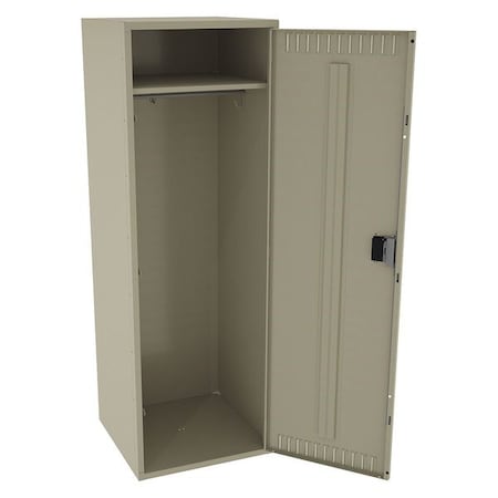 Wardrobe Locker, 24 in W, 24 in D, 72 in H, (1) Tier, (1) Wide, Sand MPN:STS-242472-ASD