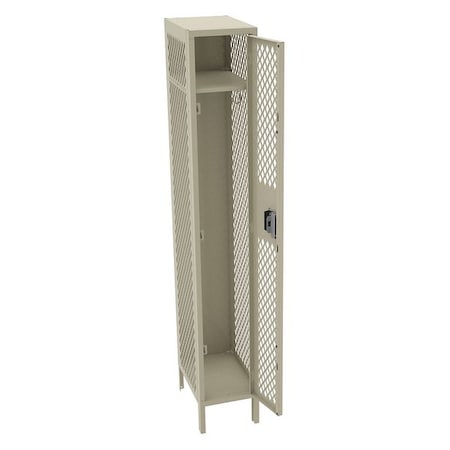 Wardrobe Locker, 12 in W, 18 in D, 78 in H, (1) Tier, (1) Wide, Sand MPN:VSL-121872-1SND