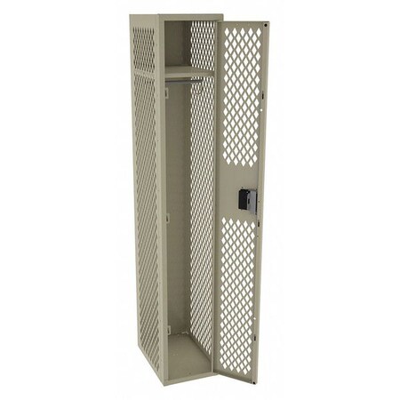 Wardrobe Locker, 12 in W, 18 in D, 72 in H, (1) Tier, (1) Wide, Sand MPN:VSL-121872-ASND