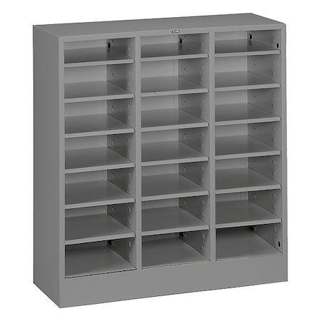 Literature Sorter 21 Compartments, Medium Gray MPN:4075 MED GREY