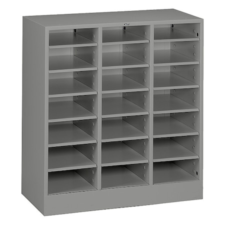 Literature Sorter 21 Compartments, Medium Gray MPN:5075 MED GREY