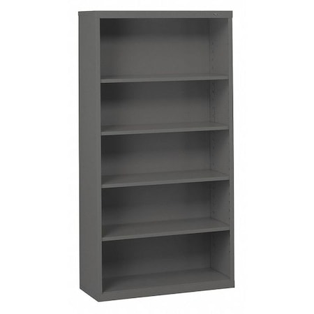 Bookcase, Gray, Welded, 34-1/2