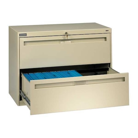 42 in W 2 Drawer Lateral File Cabinet, Champagne/Putty MPN:LPL4224L20 PUTTY