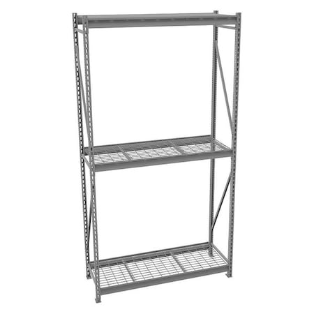 Starter Bulk Storage Rack, 24 in D, 60 in W, 3 Shelves, Gray MPN:6940