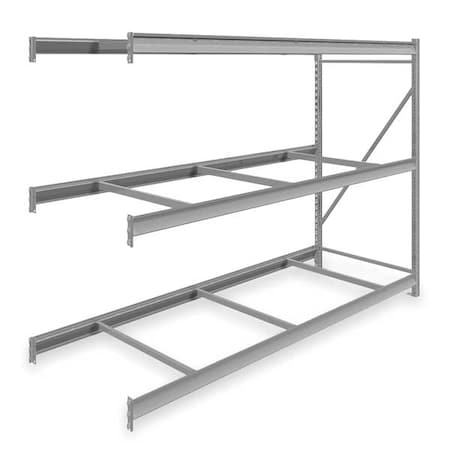 Add-On Bulk Storage Rack, 36 in D, 96 in W, 3 Shelves, Gray MPN:6940