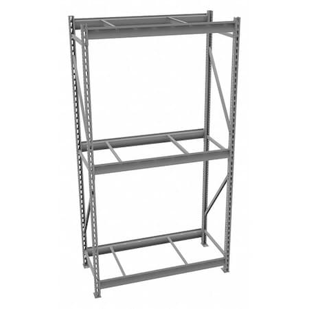 Starter Bulk Storage Rack, 24 in D, 48 in W, 3 Shelves, Gray MPN:6940