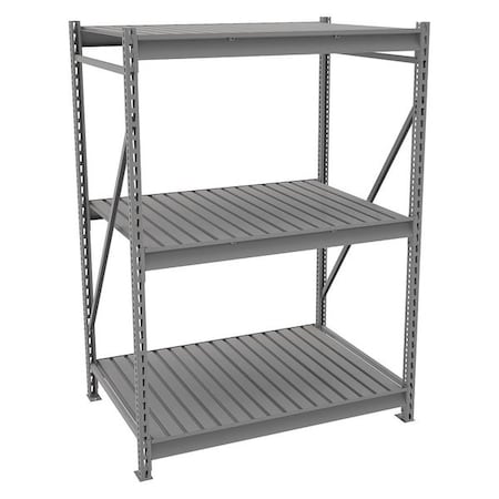 Starter Bulk Storage Rack, 36 in D, 48 in W, 3 Shelves, Gray MPN:6940