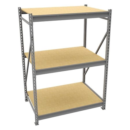 Starter Bulk Storage Rack, 36 in D, 48 in W, 3 Shelves, Gray MPN:6940
