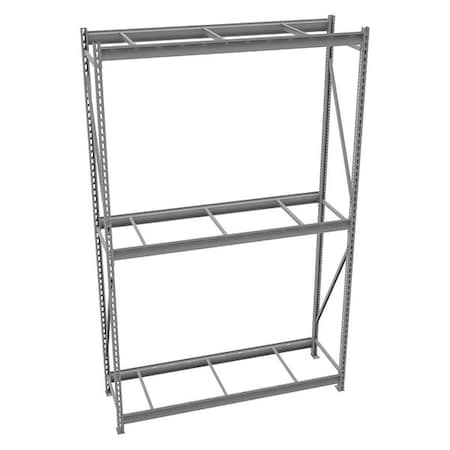 Starter Bulk Storage Rack, 24 in D, 72 in W, 3 Shelves, Gray MPN:6940