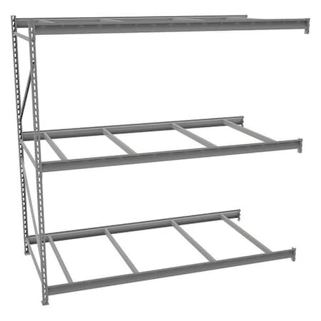 Add-On Bulk Storage Rack, 48 in D, 96 in W, 3 Shelves, Gray MPN:6940