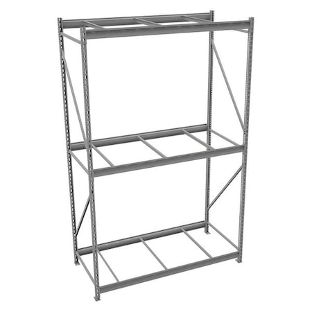 Starter Bulk Storage Rack, 36 in D, 72 in W, 3 Shelves, Gray MPN:6940
