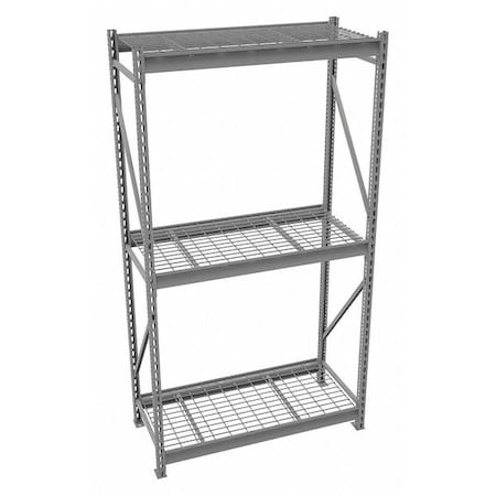 Starter Bulk Storage Rack, 24 in D, 48 in W, 3 Shelves, Gray MPN:6940