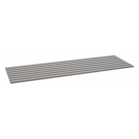 Decking, Steel, 72 in W, 24 in D, Industrial Gray, Powder Coated Finish, Gauge: 22 MPN:BSD-7224