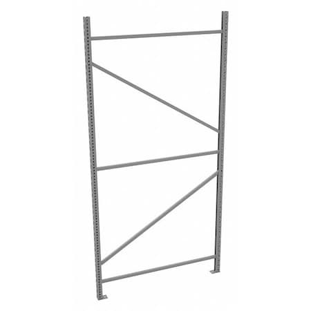 Upright Frame, 48 in D, 1 3/4 in W, Gray MPN:BUF-4896