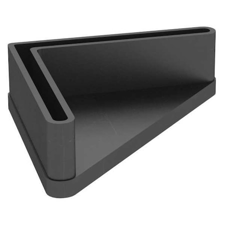 Footplate for Shelving, 2-3/4 in D x 1-3/4 in W x 3/4 in H, Nylon MPN:SURNF