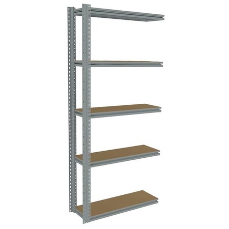 Boltless Shelving Add-On, 36x12, 5 Shelf MPN:ZB7-3612A-5D