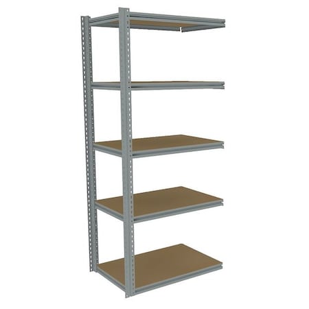 Boltless Shelving Add-On, 36x24, 5 Shelf MPN:ZB7-3624A-5D