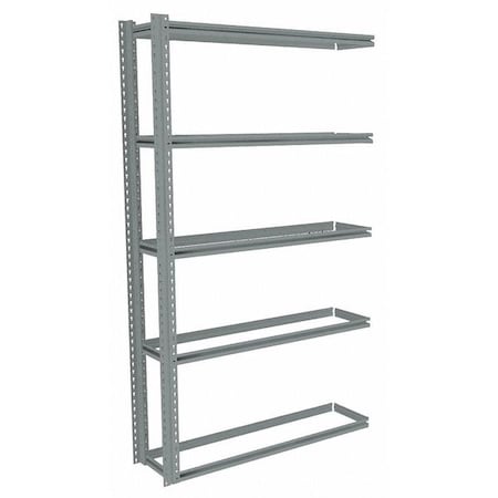Boltless Shelving Add-On, 48x12, 5 Shelf MPN:ZB7-4812A-5