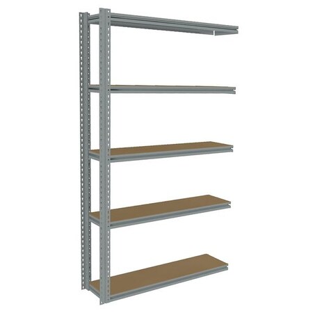 Boltless Shelving Add-On, 48x12, 5 Shelf MPN:ZB7-4812A-5D