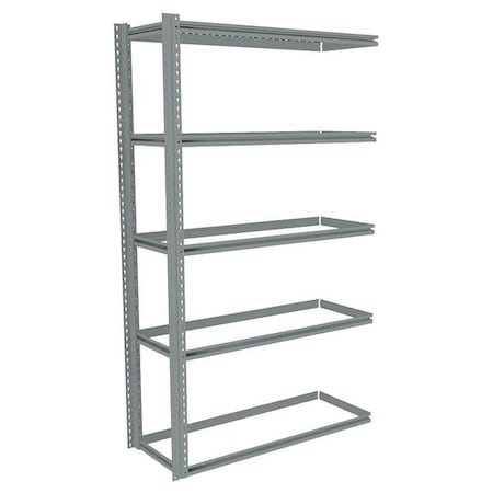 Boltless Shelving Add-On, 48x18, 5 Shelf MPN:ZB7-4818A-5