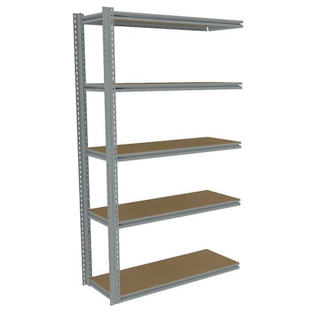 Boltless Shelving Add-On, 48x18, 5 Shelf MPN:ZB7-4818A-5D
