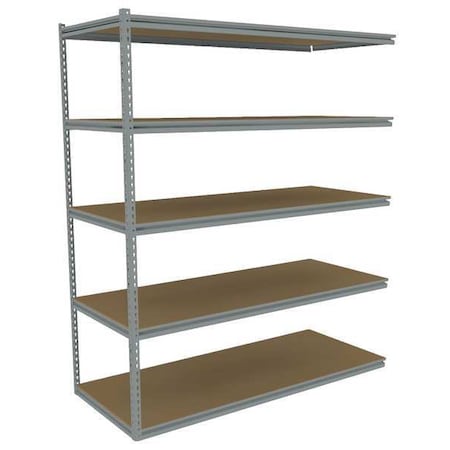 Boltless Shelving, 72x24, Particleboard MPN:ZB7-7224A-5D