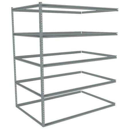 Boltless Shelving, Add-On, 72x36, 5 Shelf MPN:ZB7-7236A-5