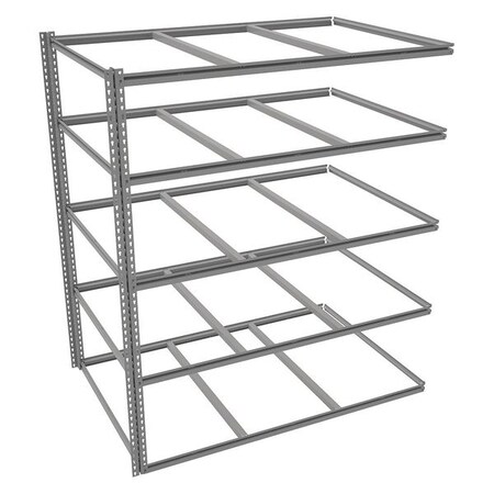 Boltless Shelving, Add-On, 72x48, 5 Shelf MPN:ZB7-7248A-5