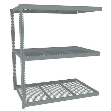 Boltless Shelving Add-On, 72x48, 3 Shelf MPN:ZLC7-7248A-3W