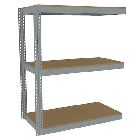 Boltless Shelving Add-On, 48x24, 3 Shelf MPN:ZLE5-4824A-3D