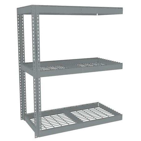 Boltless Shelving Add-On, 48x24, 3 Shelf MPN:ZLE5-4824A-3W
