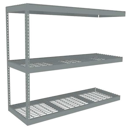 Boltless Shelving Add-On, 72x24, 3 Shelf MPN:ZLE5-7224A-3W